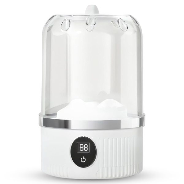 Portable Underwear Washer, 2025 Upgraded Mini Washing Machine | Cordless & Rechargeable Laundry Cup for Bra, Underwear, Socks, Compact Travel-Friendly Washer (White)