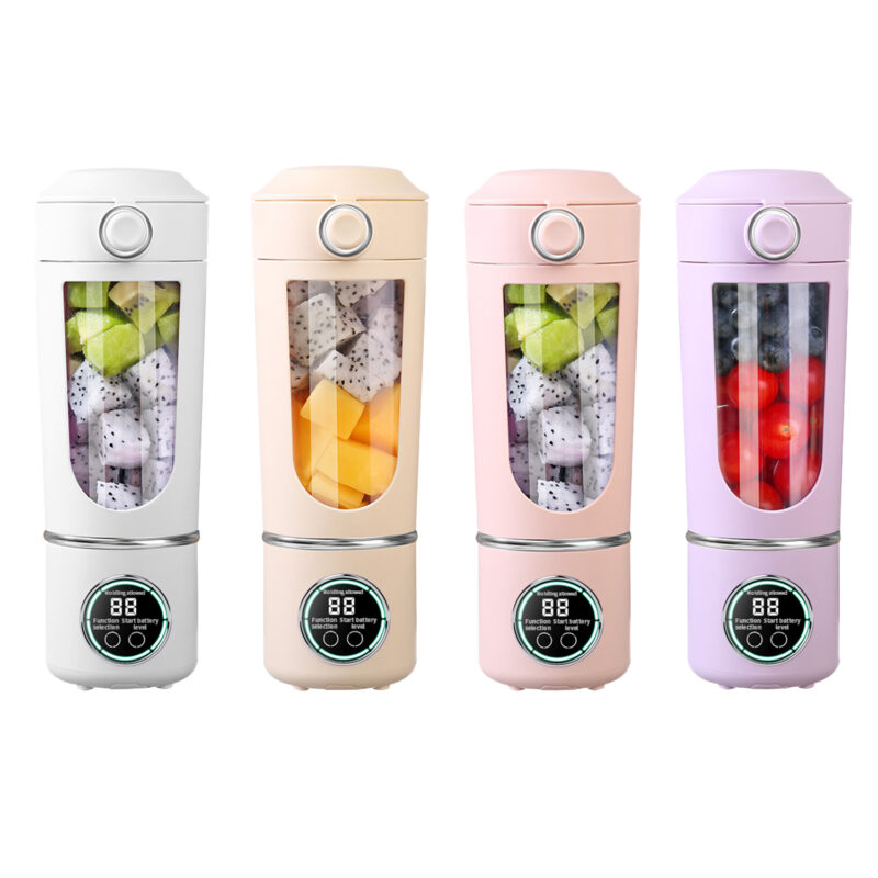 ARABIQO Rechargeable Personal Blender 700ML, Portable Smoothie & Shake Juicer Cup with Stainless Steel Blades, USB-C Rechargeable, Leakproof Lid, BPA Free, Dishwasher Safe, for Home, Office, Travel